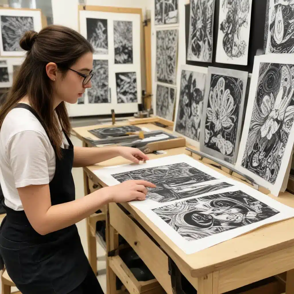 Explore the Art of Printmaking: Student Printmaking Demonstration